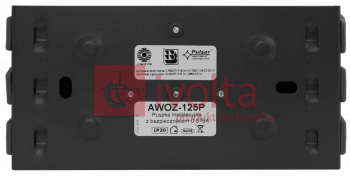 AWOZ-125P Puszka instalacyjna z bezpiecznikiem 0,375A