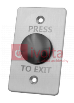 Flush mounted exit push button