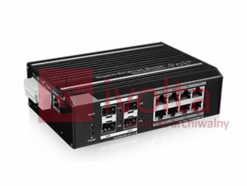 VONT-SP1508 Switch OPTIVA PoE, 8 portów GB, 8xPoE/PoE+ port 1 do 60W/HiPoE, 4xSFP, zarządzalny
