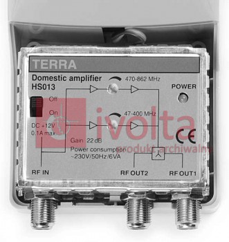 HS-013/TERRA Wzmacniacz HS-013 Terra VHF/UHF 1we/2wy 12V
