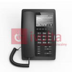 H5(Black) Telefon VoIP z wyświetlaczem 3.5", hotelarski,