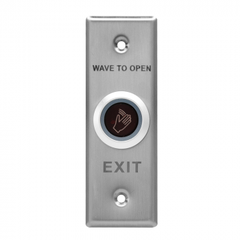 Exit button, rectangular - narrow