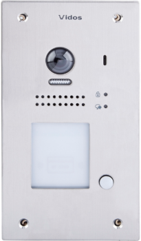1-button digital door intercom, 2Mpix camera, wide-angle, card reader, VIDOS DUO
