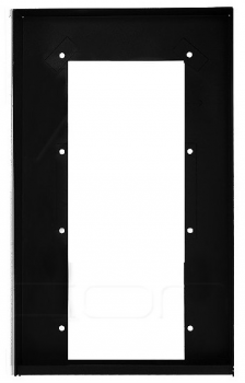 Obudowa stalowa, dwu segmentowa, pionowa, kolor czarny, LASKOMEX DA-2V_BLACK LASKOMEX