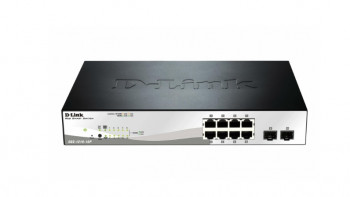 D-Link, 8xPoE, 2xCombo/SFP, 10x100/1000Mbit DGS-1210-10P D-LINK