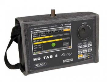 Rover HD TAB 4 Easy Miernik, pomiary DVB-T, DVB-S/S2, DVB-C (parametry MER,BER,PER,SCR), TELMOR