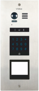 Multi-subscriber digital doorphone with keyboard and banner, max. up to 256, VIDOS DUO