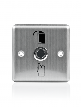 Flush-mounted, illuminated exit button