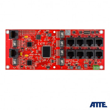 Switch PoE,10 portów (8xPoE 10/100Mbps + 2xGigabit Uplink), moduł do zabudowy XPoE-10-20-OF ATTE