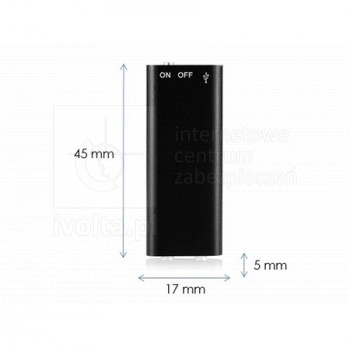 MINI-N5-8GB-VOS Mini dyktafon szpiegowski N5 8GB