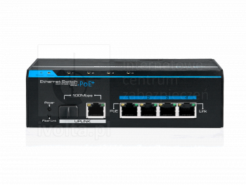VONT-SP1104 Switch OPTIVA PoE FastEthernet, 5 portów FE, 4xPoE/PoE+, 1xSFP