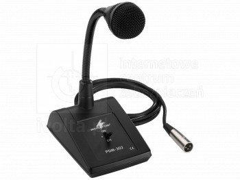 PDM-302 Mikrofon pulpitowy PA, na gęsiej szyi.