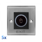 Set of 5 exit buttons