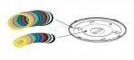 FAP-O 520 Czujka optyczna dekoracyjna Lsn z wymiennymi kolorowymi wkładkami