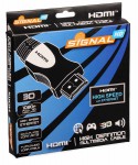 HDMI-S5P Kabel HDMI-HDMI 5m płaski, v1.4, Ethernet, FullHD